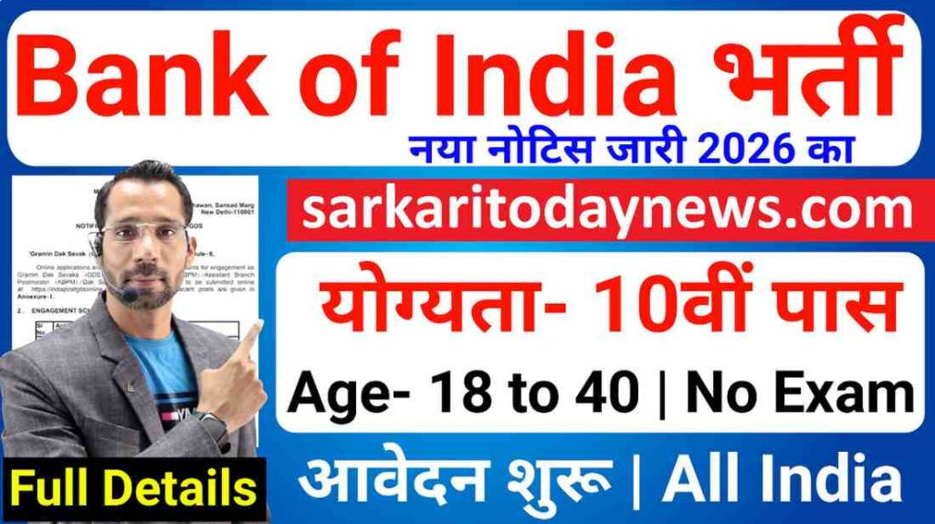 Bank of India Recruitment 2026