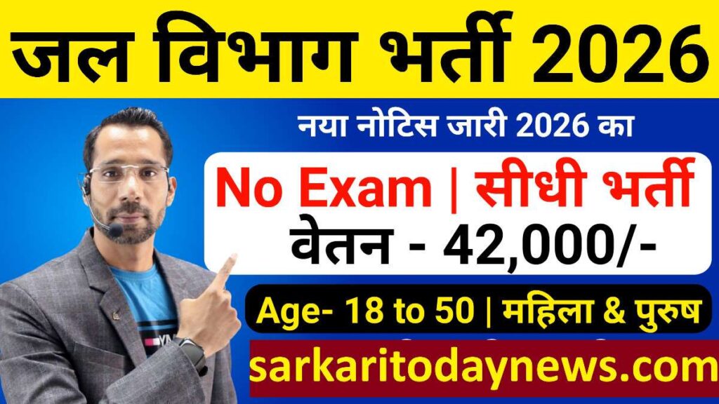 Water Department Recruitment 2026